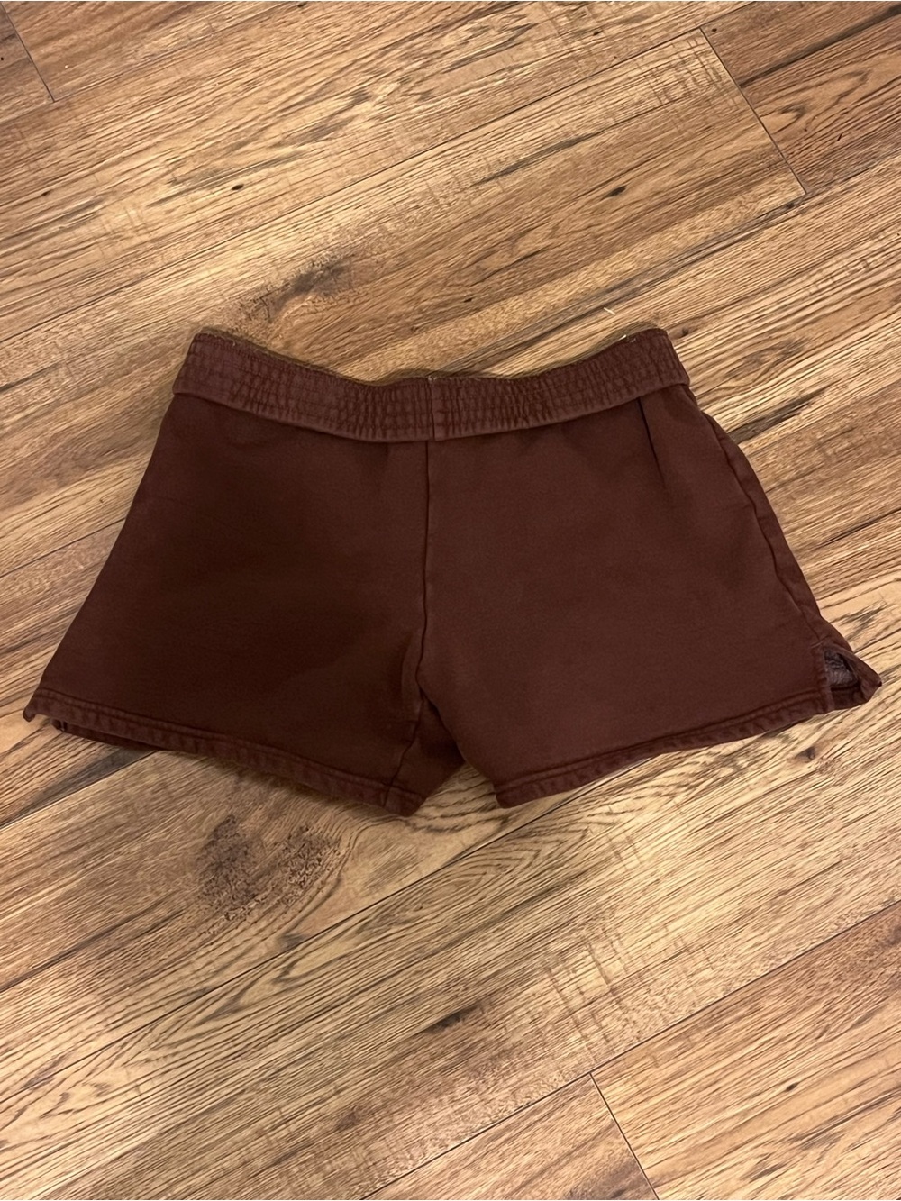 Aritzia brown sweat shorts